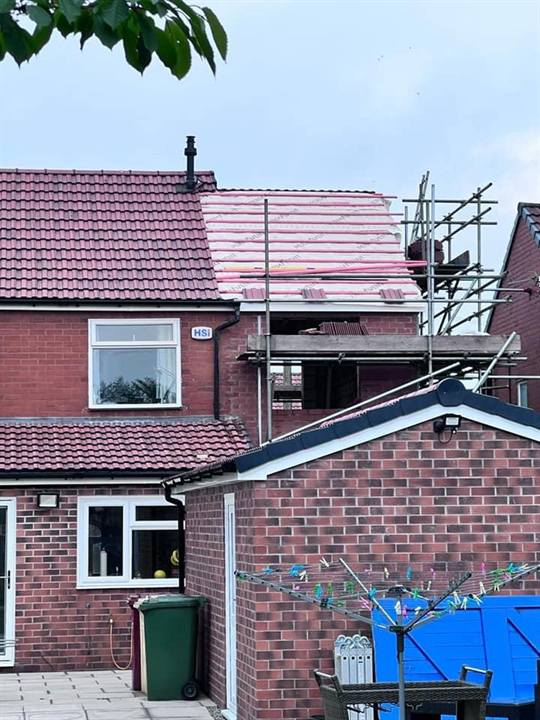House Extension Under Construction in Bolton
