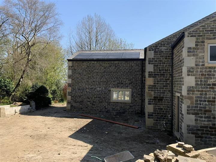 rear elevation of new build construction in Bolton